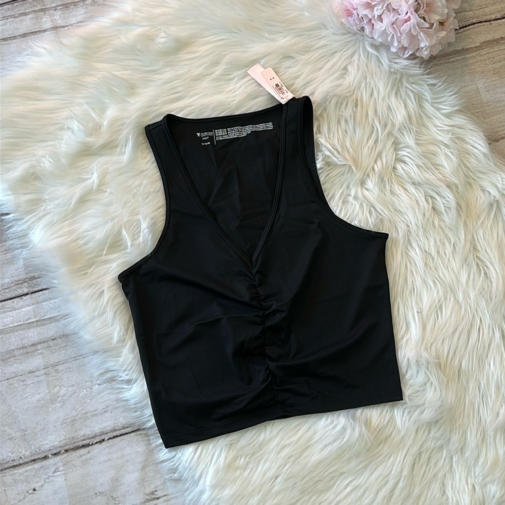 Victoria’s Secret On Point Crop Ruched Front Tank Top - Picture 2 of 5